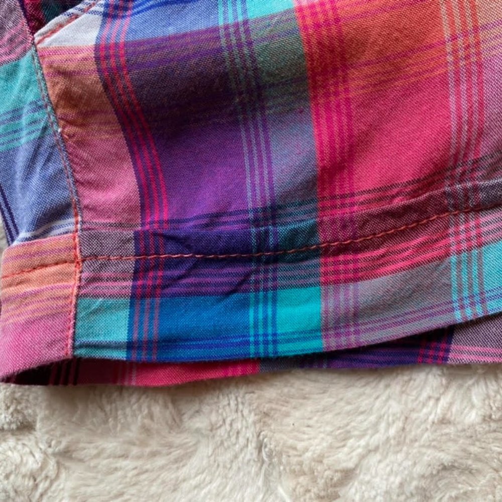 SO Colorful Plaid Shorts Removable Belt - Picture 7 of 11